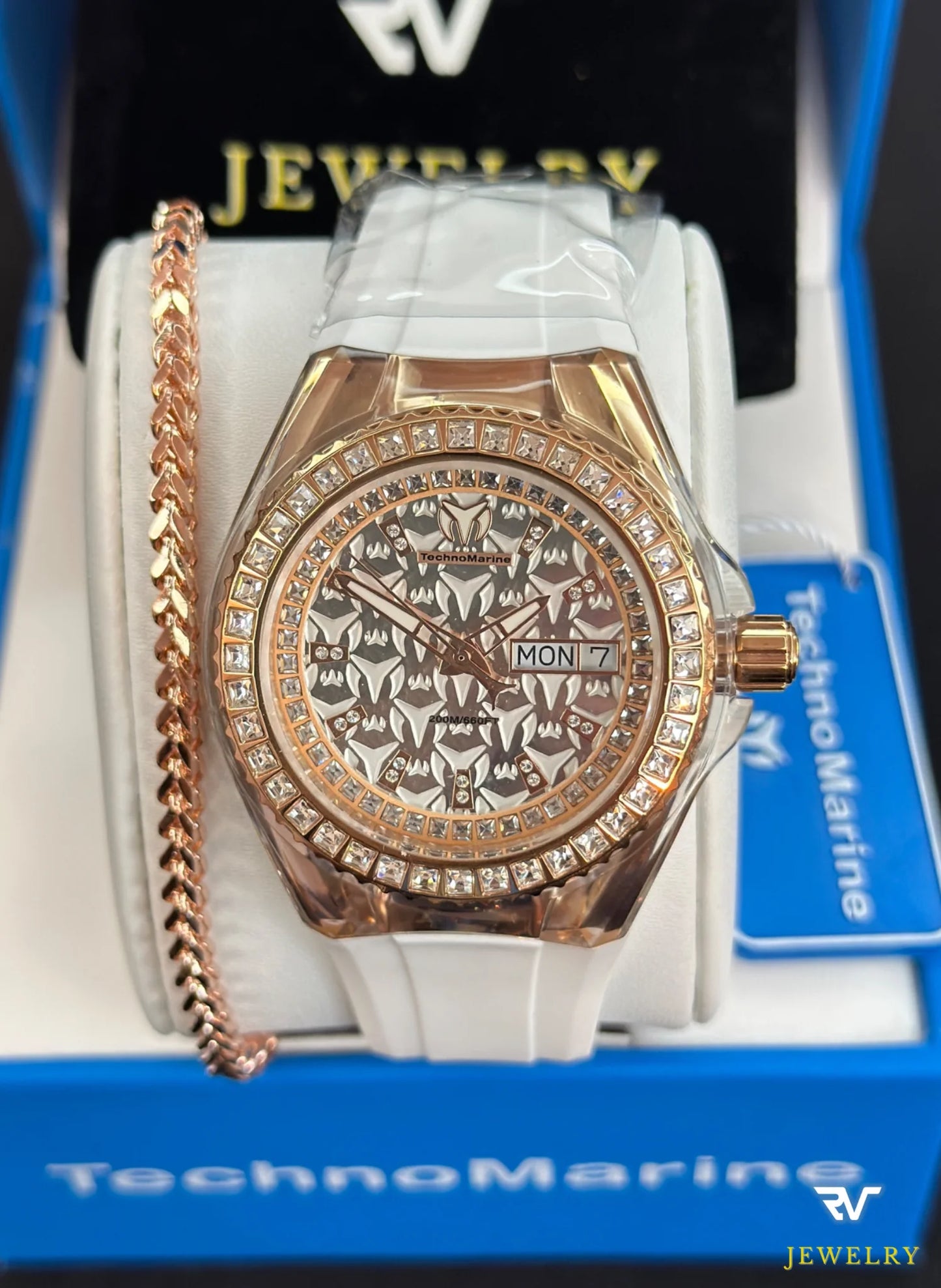 TechnoMarine Cruise Monogram Rose Gold 40mm (Women)