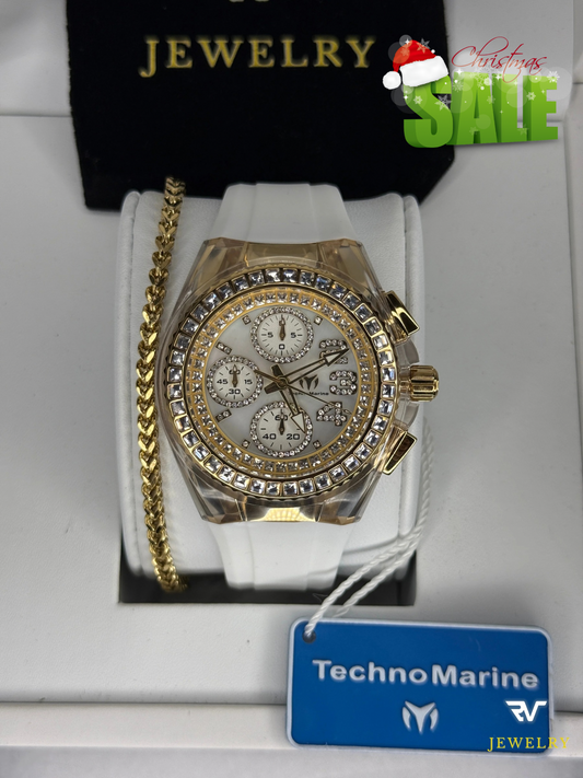TechnoMarine Cruise Glitz Gold 40mm (Mujer)