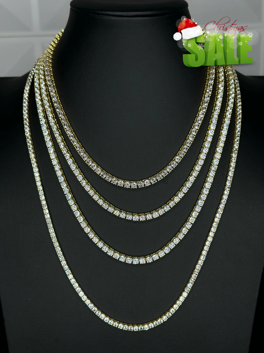 Gold Tennis Chain 4mm