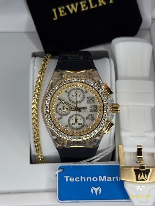 TechnoMarine Cruise Glitz Gold 40mm (Mujer)