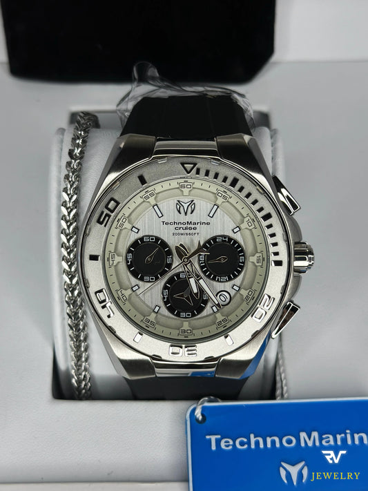 TechnoMarine Steel Silver 45mm (Men)