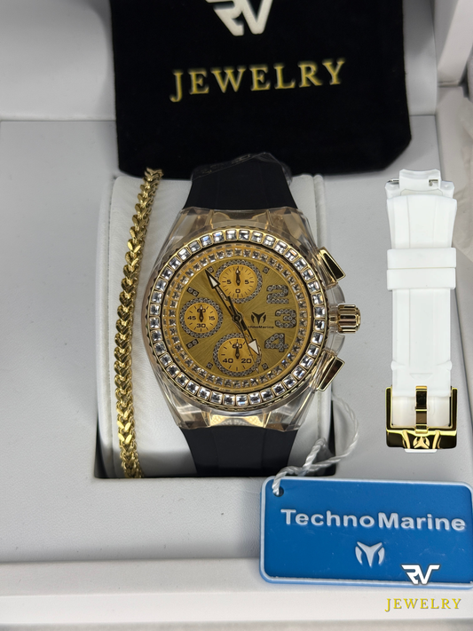 TechnoMarine Cruise Glitz Gold 40mm (Mujer)