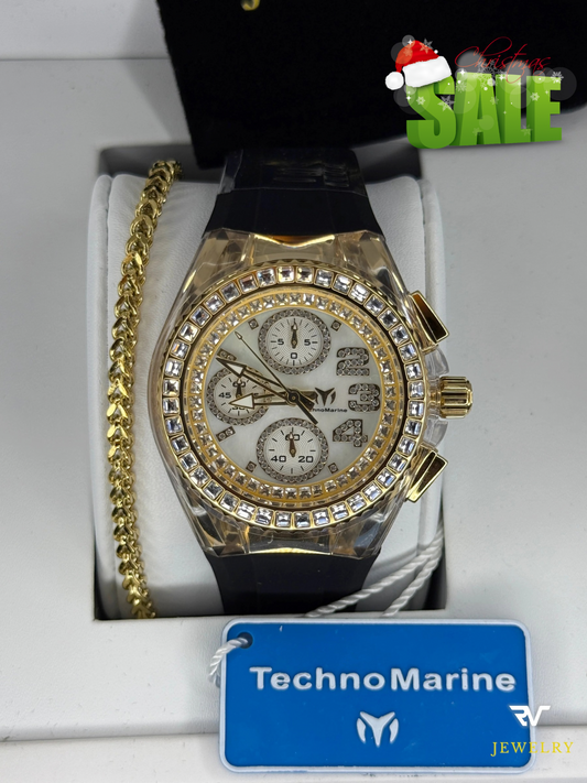 TechnoMarine Cruise Glitz Gold 40mm (Mujer)
