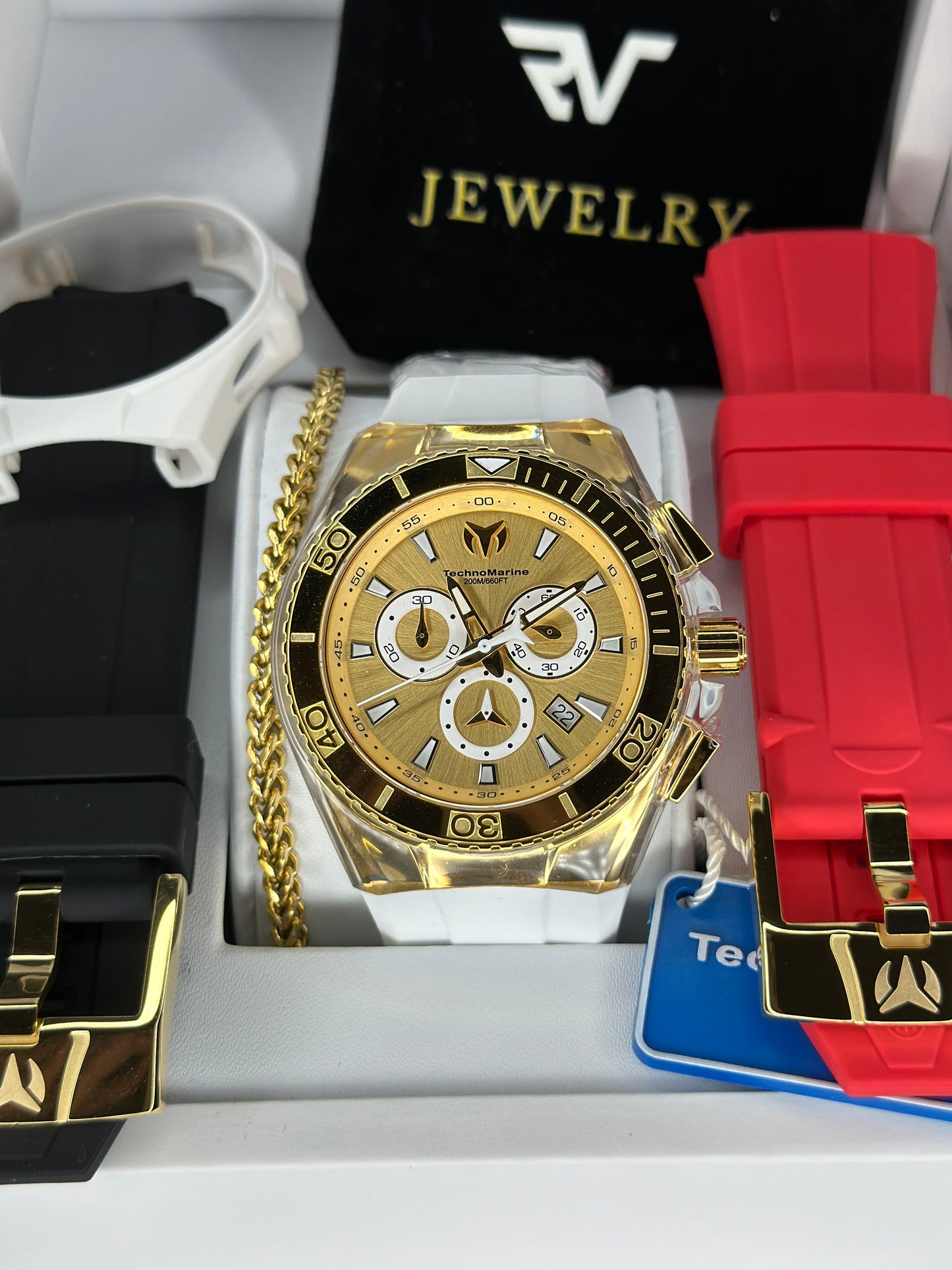 TechnoMarine Cruise Star Gold & Swiss Gold 46mm (Men)