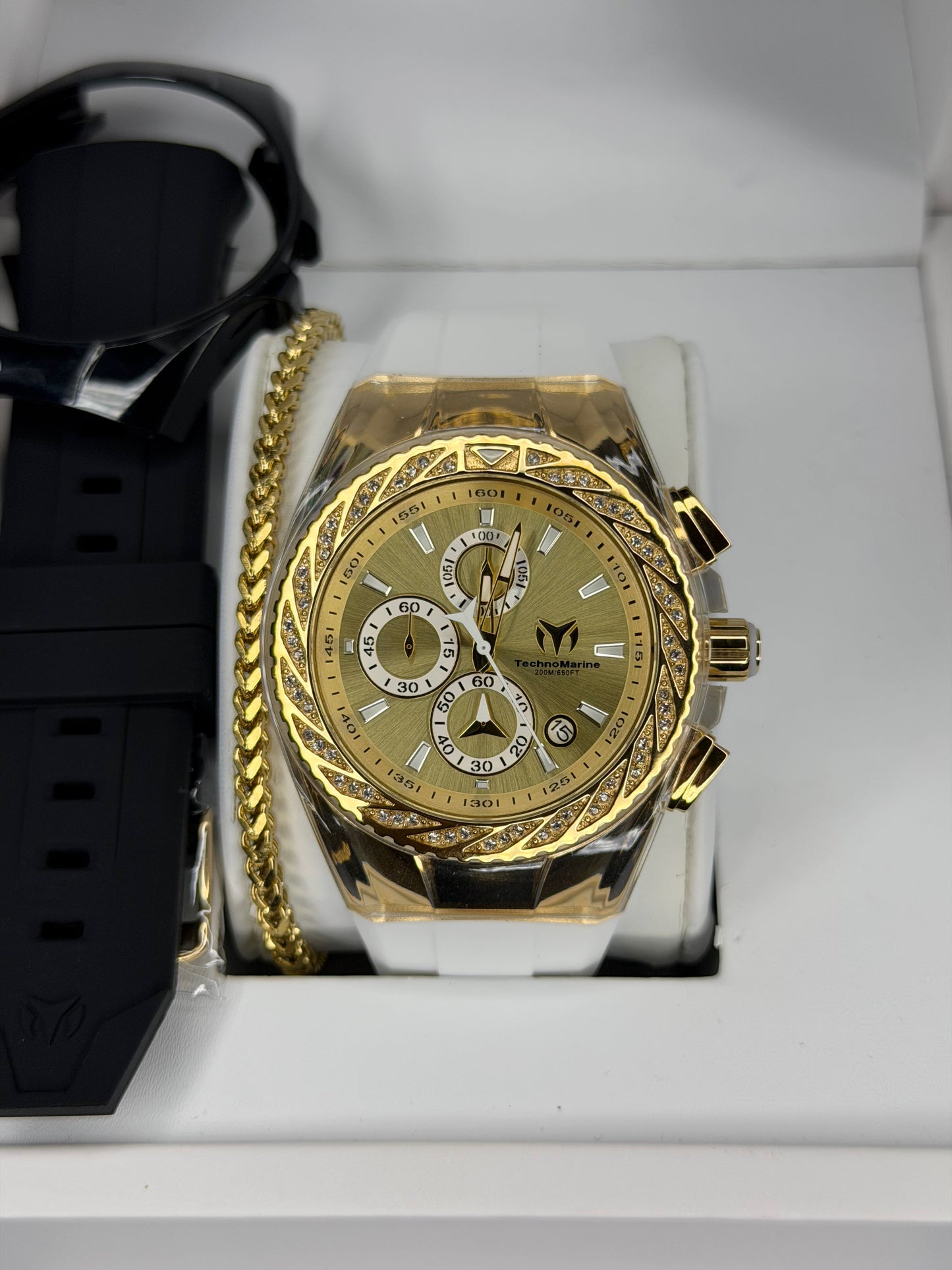 TechnoMarine Cruise Glitz Gold 45mm (Hombre)