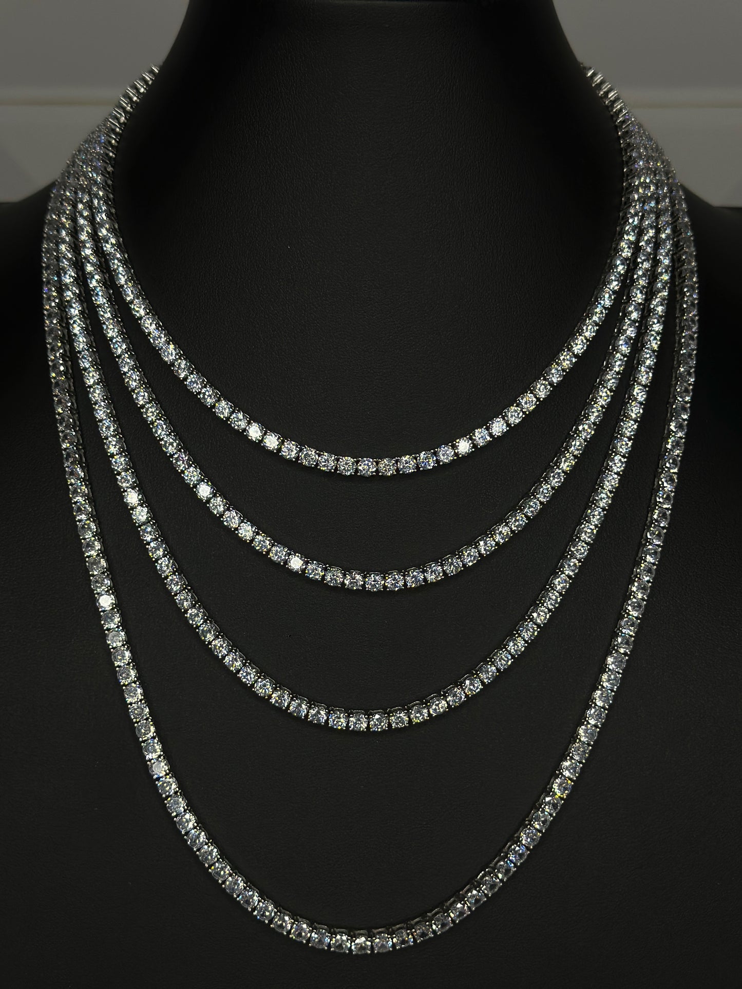 Silver Tennis Chain 4mm