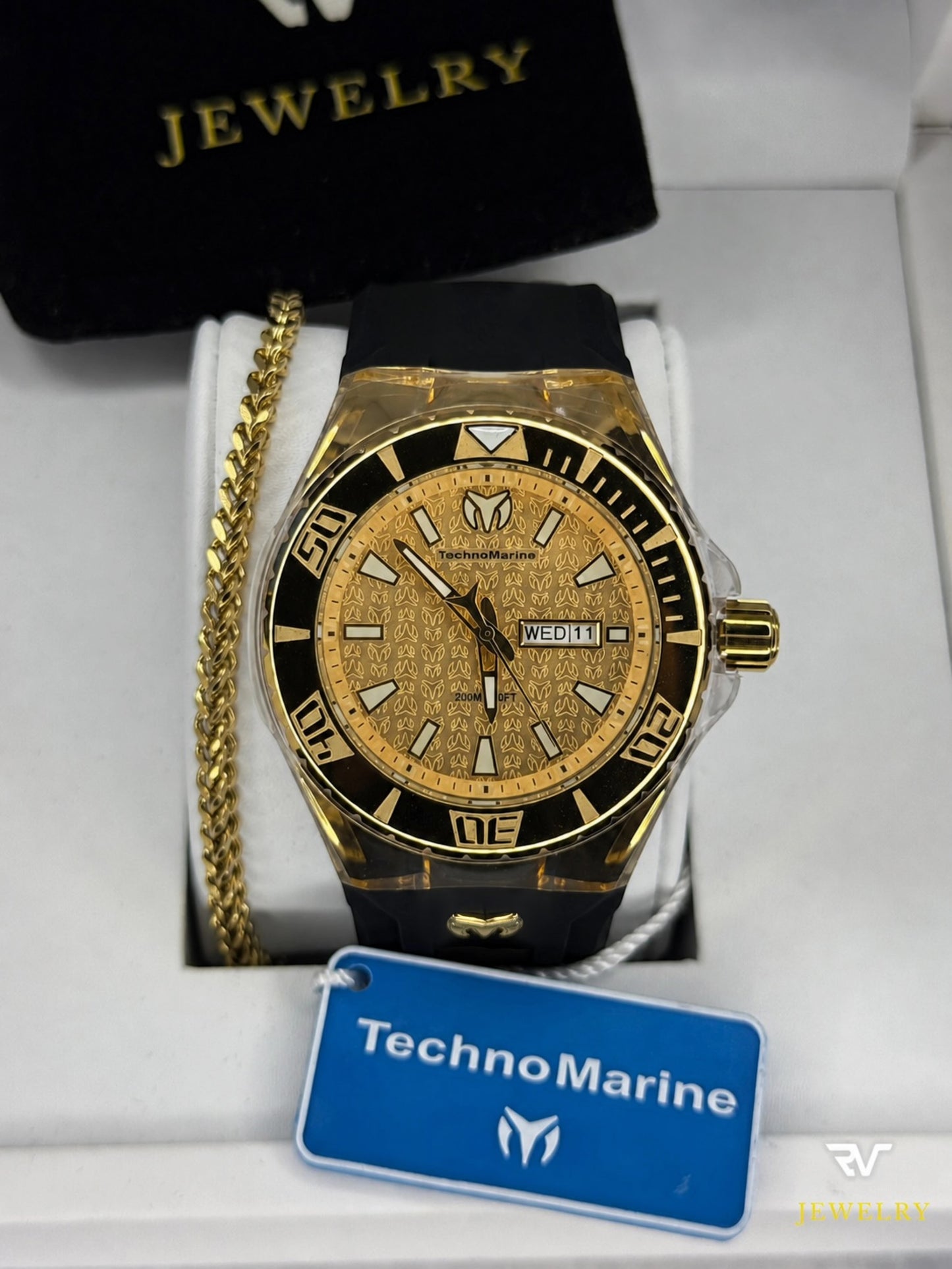 TechnoMarine Cruise Monogram Gold 46mm (Hombre)