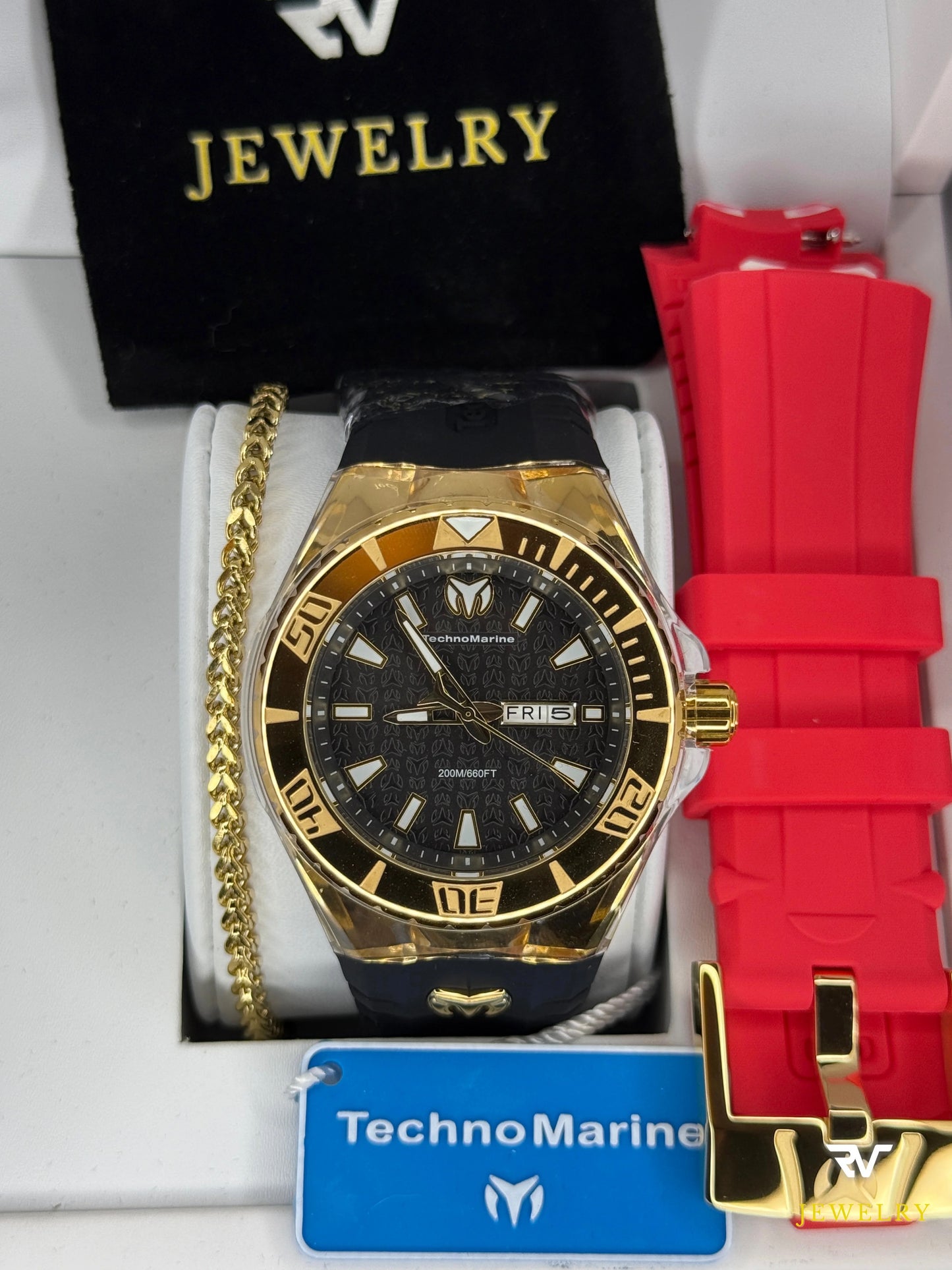 TechnoMarine Cruise Monogram Gold 46mm (Men)