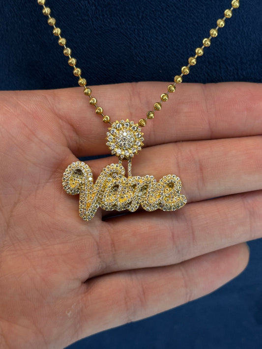 Custom Name Double Layer VVS1 Moissanite