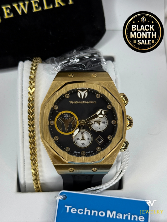 TechnoMarine Cruise Sun Reef Gold Dial 40mm (Women)