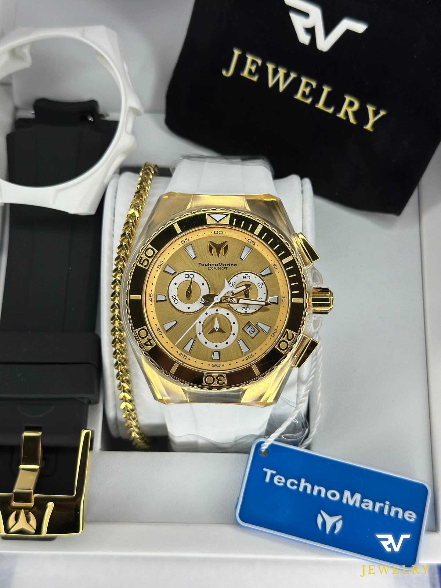 TechnoMarine Cruise Star Gold & Swiss Gold 46mm (Men)