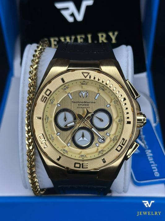 TechnoMarine Steel Gold 45mm (Men)