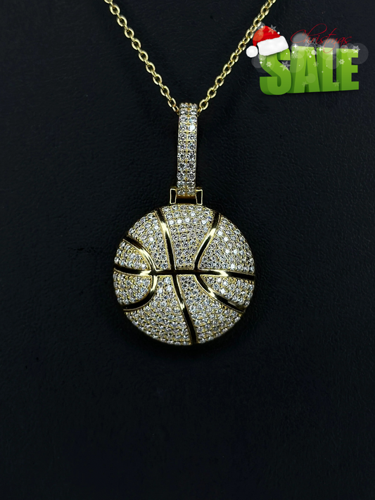 Pendant de Baloncesto VVS1 Moissanite + Cadena