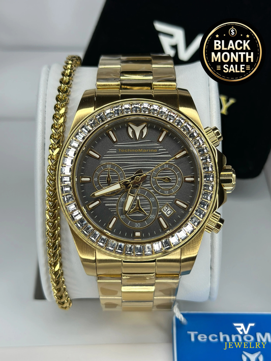 TechnoMarine Manta Ray Gold 42mm (Unisex)