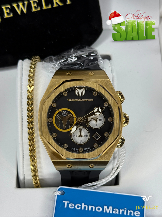 TechnoMarine Cruise Sun Reef Gold Dial 40mm (Mujer)