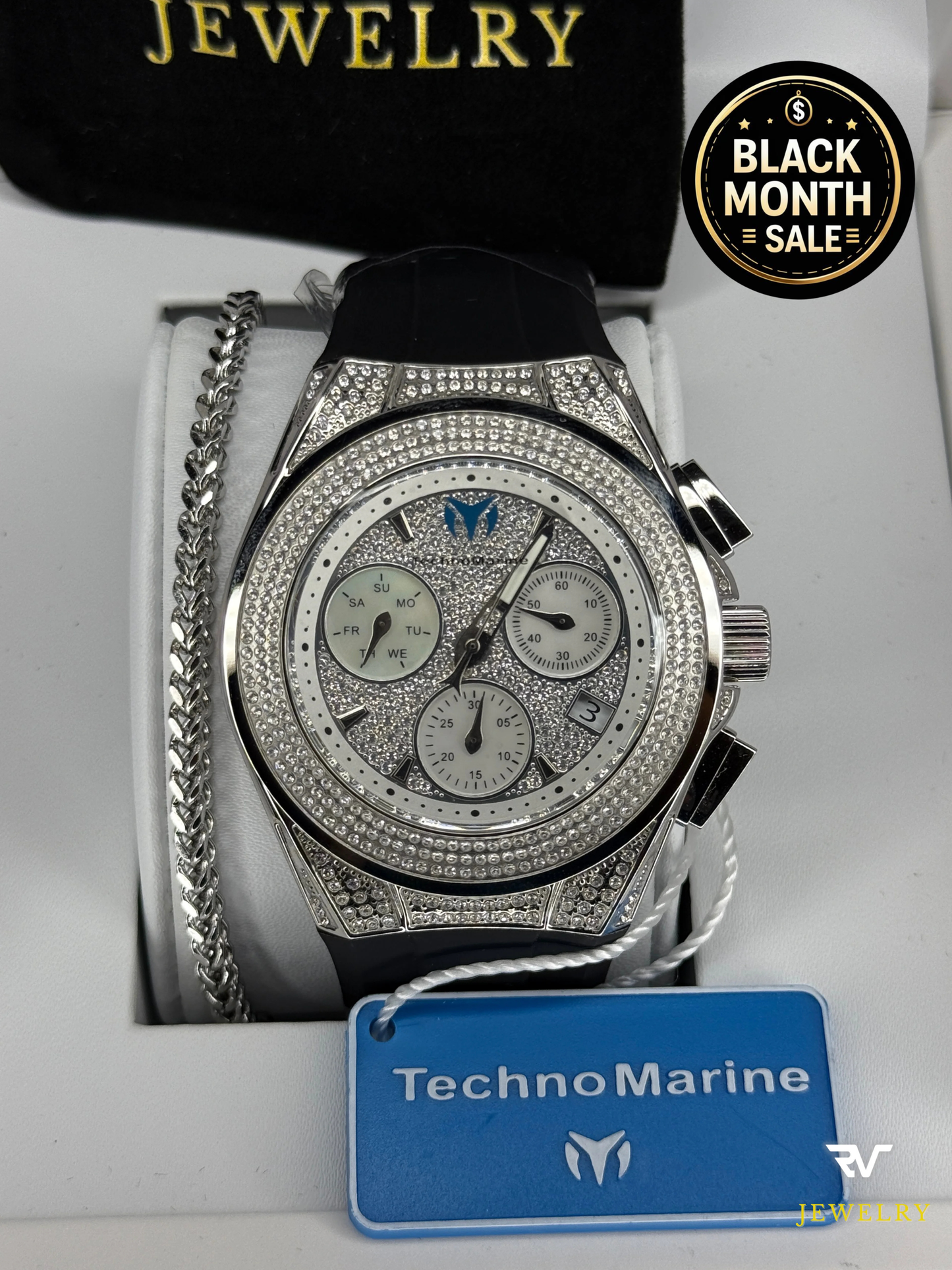 TechnoMarine Cruise Pave Silver 45mm (Men)