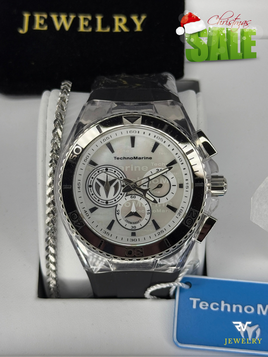TechnoMarine Cruise California Silver Dial 45mm (Hombre)