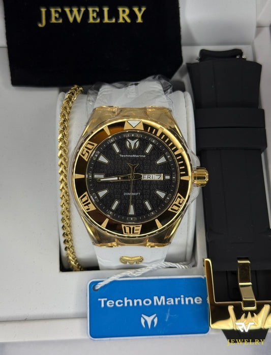 TechnoMarine Cruise Monogram Gold 46mm (Hombre)