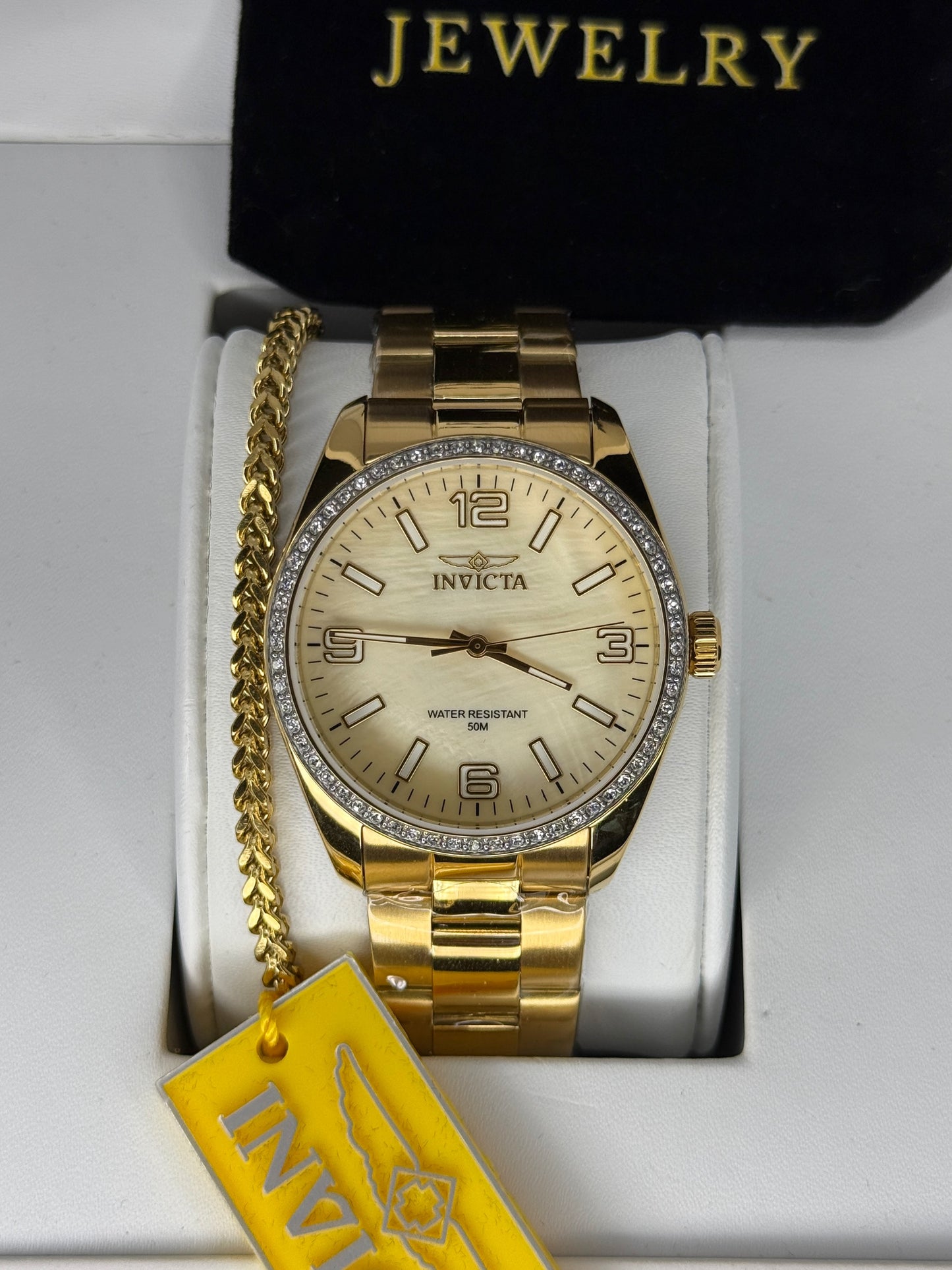 Invicta Specialty Unisex Watch Mother Of Pearl Dial 38mm Dorado (Mujer)