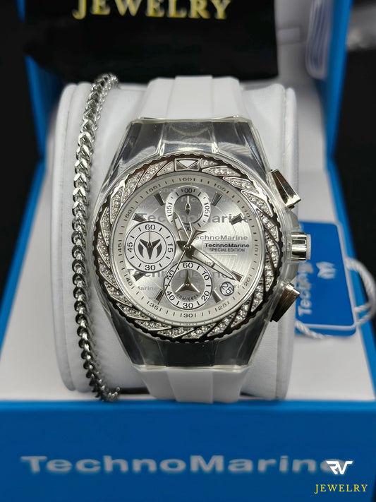 TechnoMarine Glitz Silver 40mm (Women)