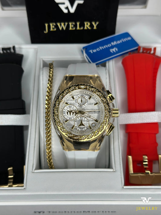 TechnoMarine Cruise Glitz Gold 40mm (Women)