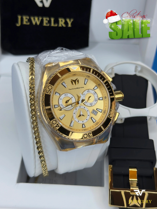 TechnoMarine Cruise Star Gold & Swiss Gold 46mm (Men)