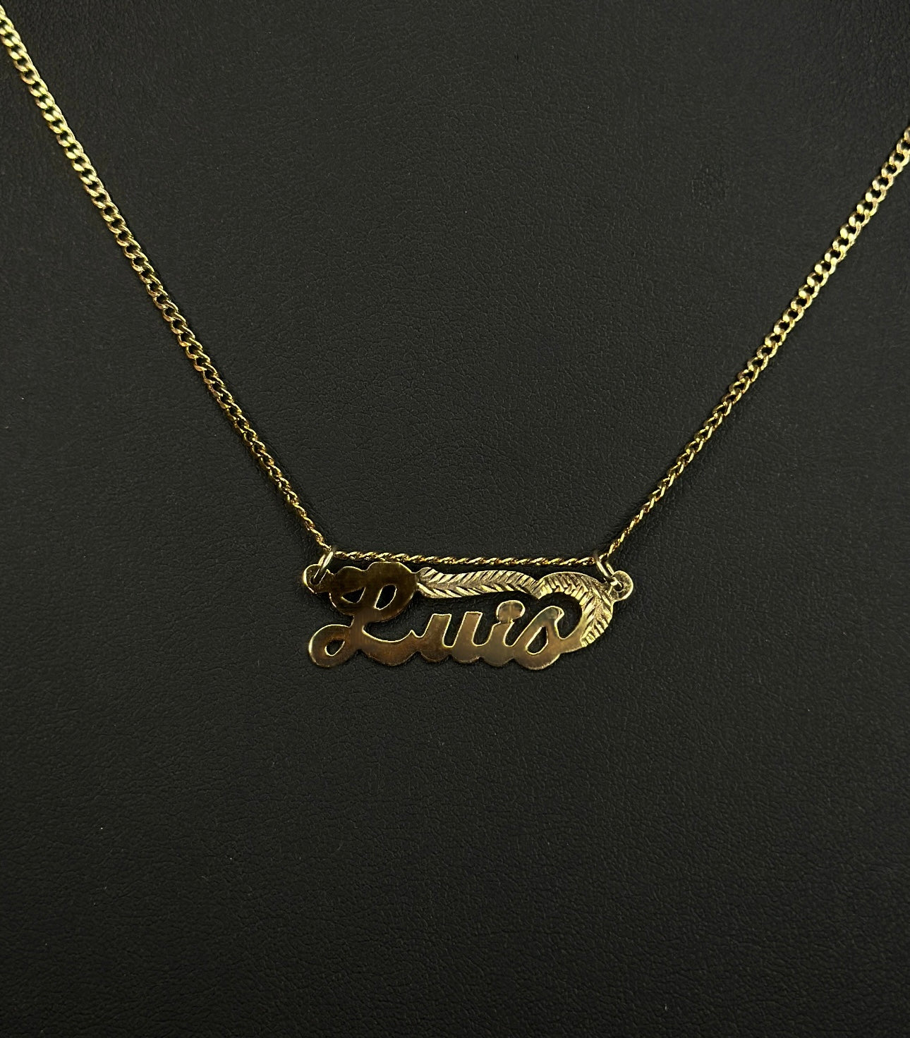 Custom Name 10K Real Gold + Chain