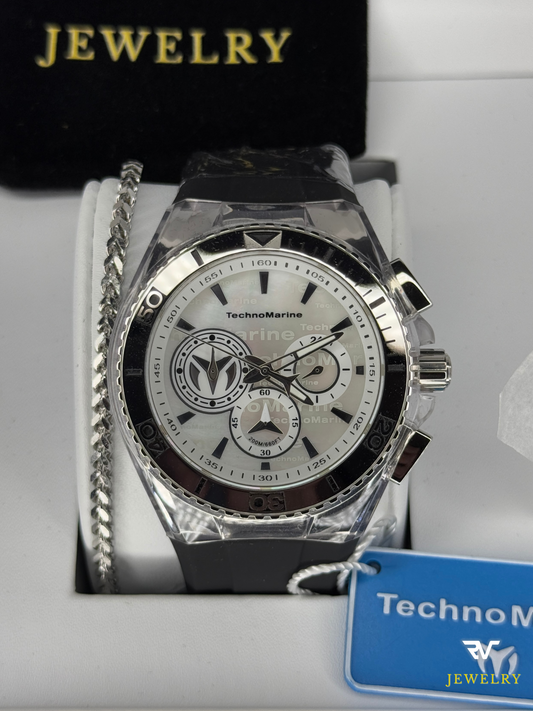 TechnoMarine Cruise California Silver Dial 45mm (Hombre)