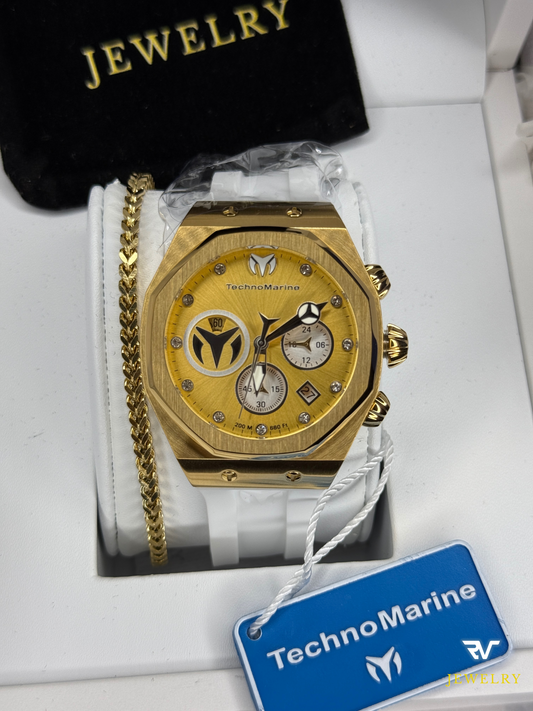 TechnoMarine Cruise Sun Reef Gold Dial 40mm (Women)