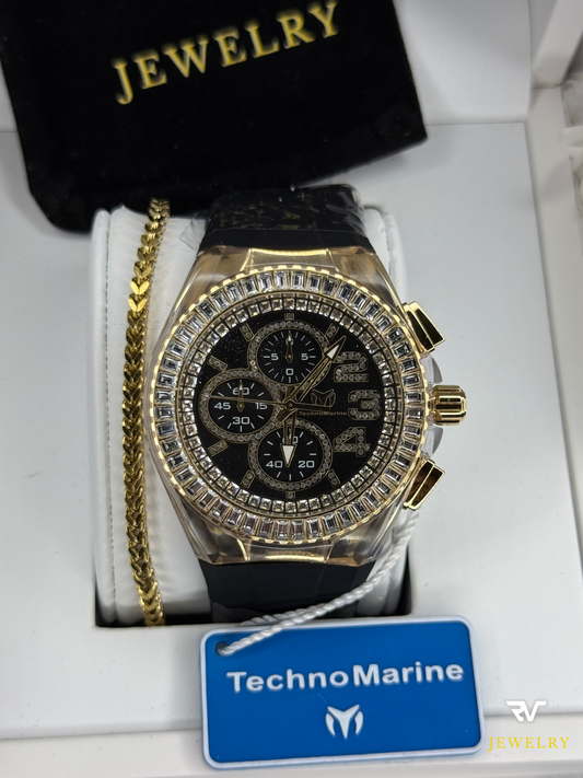 TechnoMarine Cruise Glitz Gold 45mm (Men)