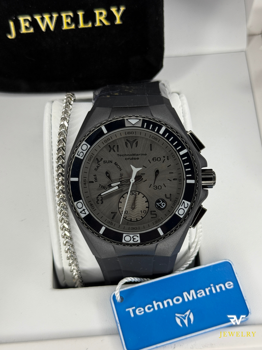 TechnoMarine Cruise California Suizo 46mm With Black Strap (Men)