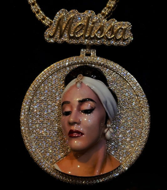 Custom 3D Pendant VVS1 Moissanite