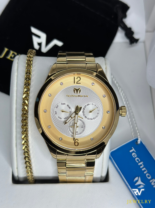 TechnoMarine Moon Sun Gold 42mm (Unisex)