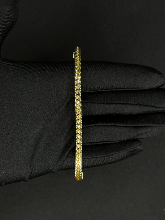 4mm Gold Franco Bracelet