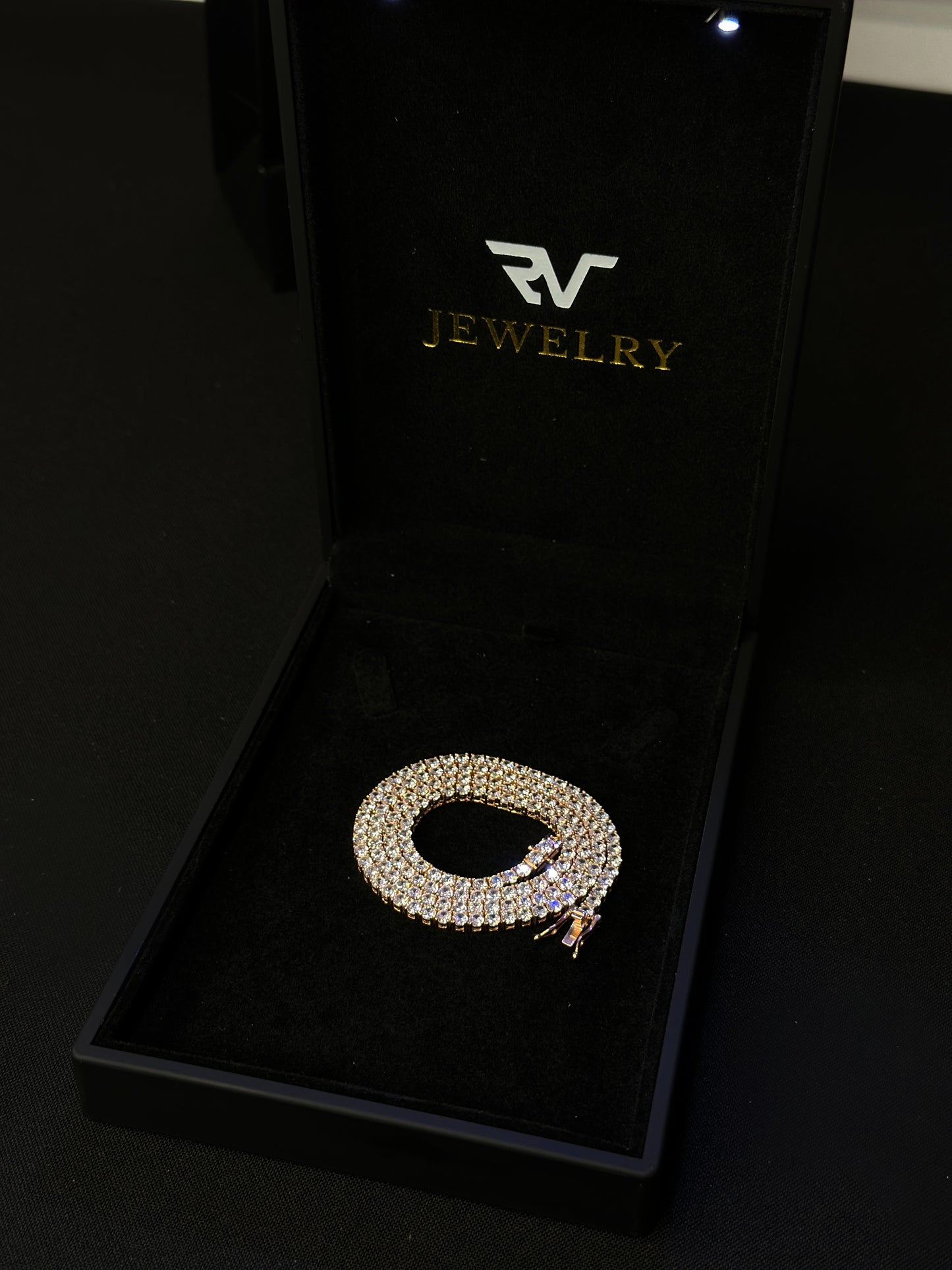 Rose Gold Tennis Chain 3mm