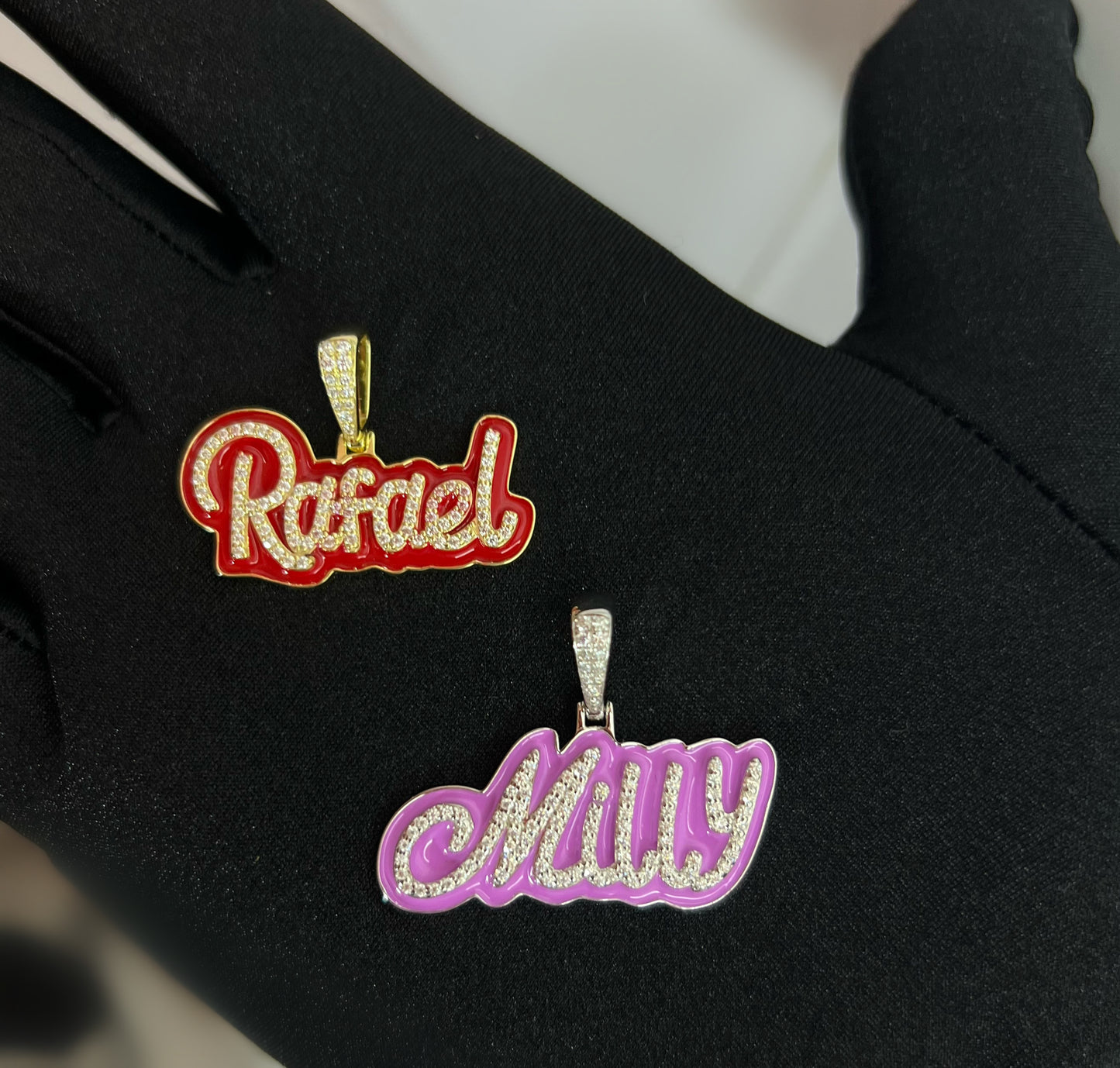 Custom Name Glow In The Dark VVS1 Moissanite