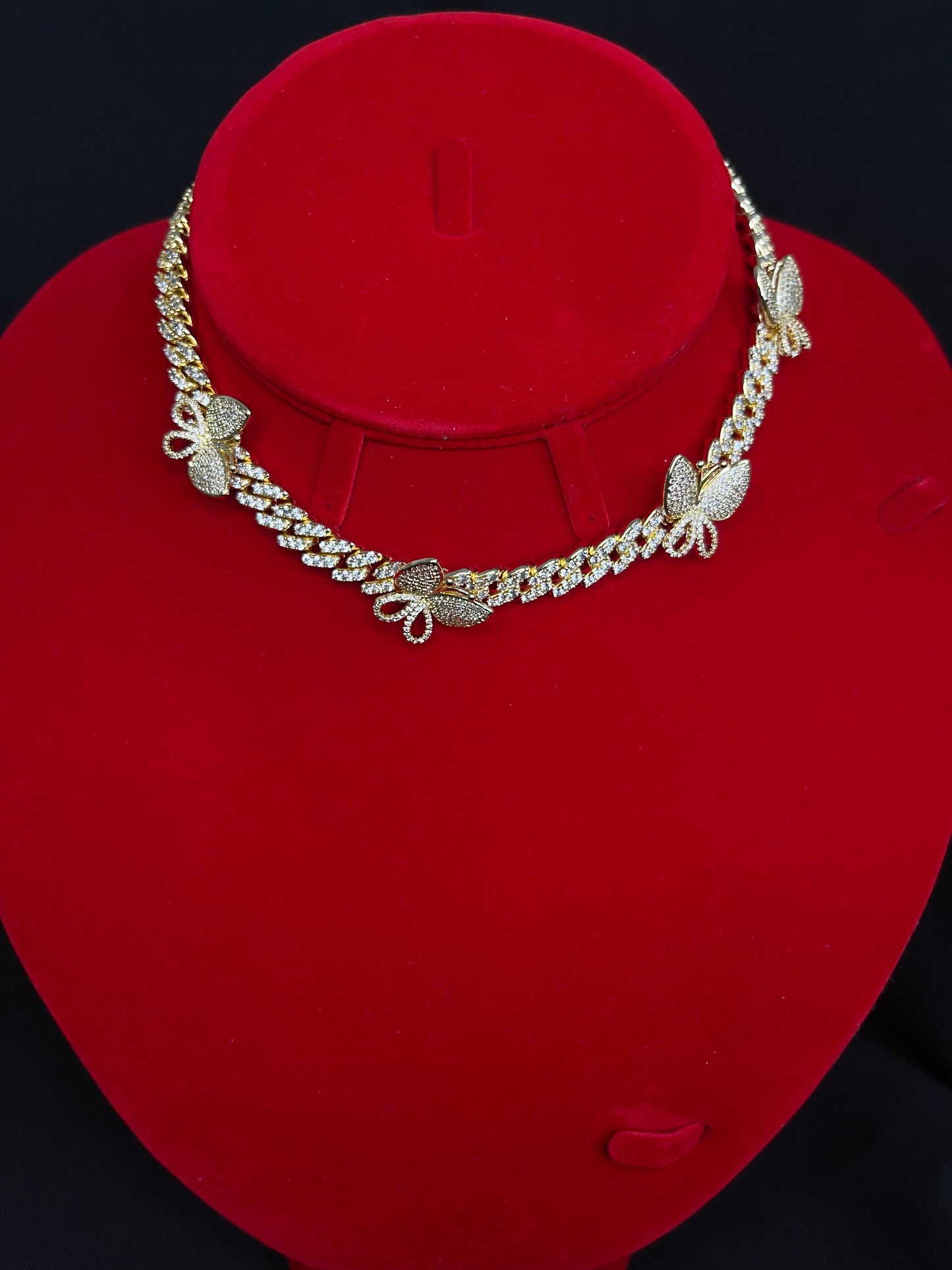 Cuban Chain with Butterflies 10mm