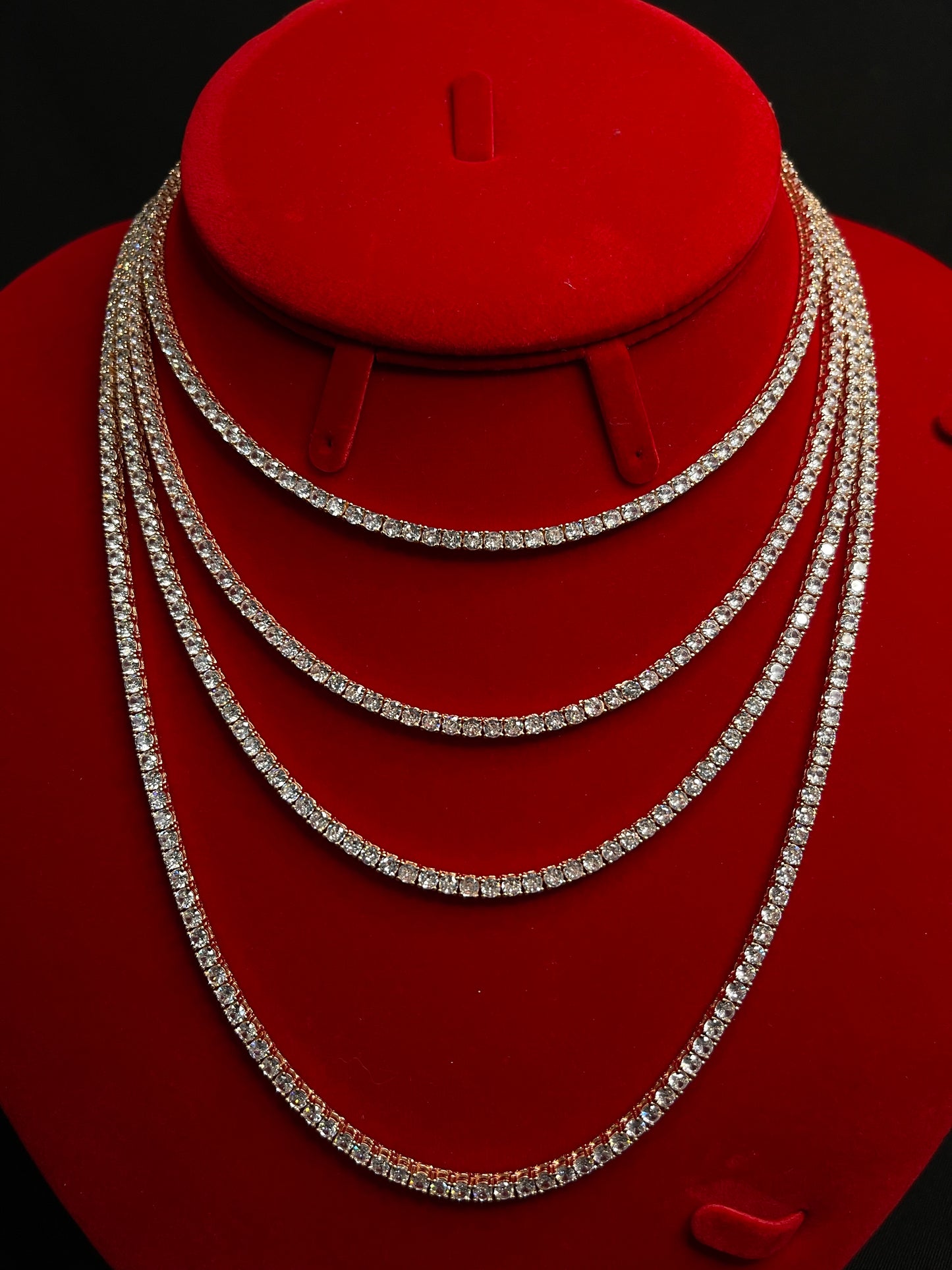 Rose Gold Tennis Chain 3mm
