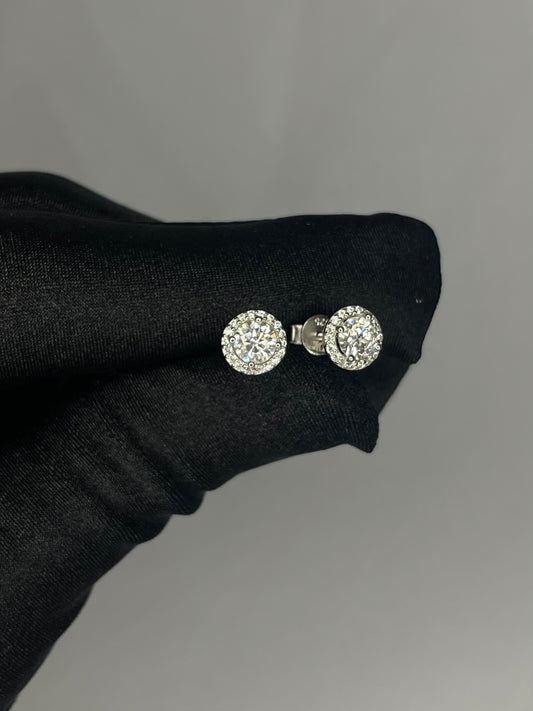 VVS1 Moissanite Silver Circular Lampshade