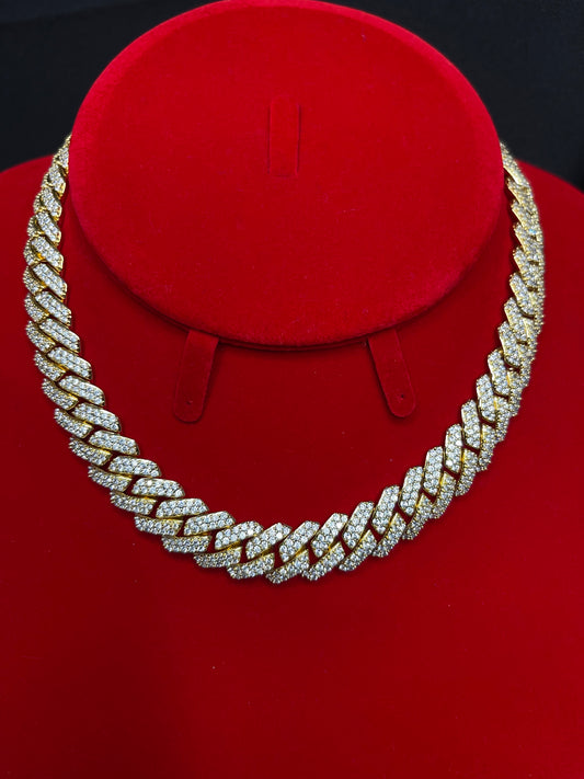 12mm Gold Cuban Chain