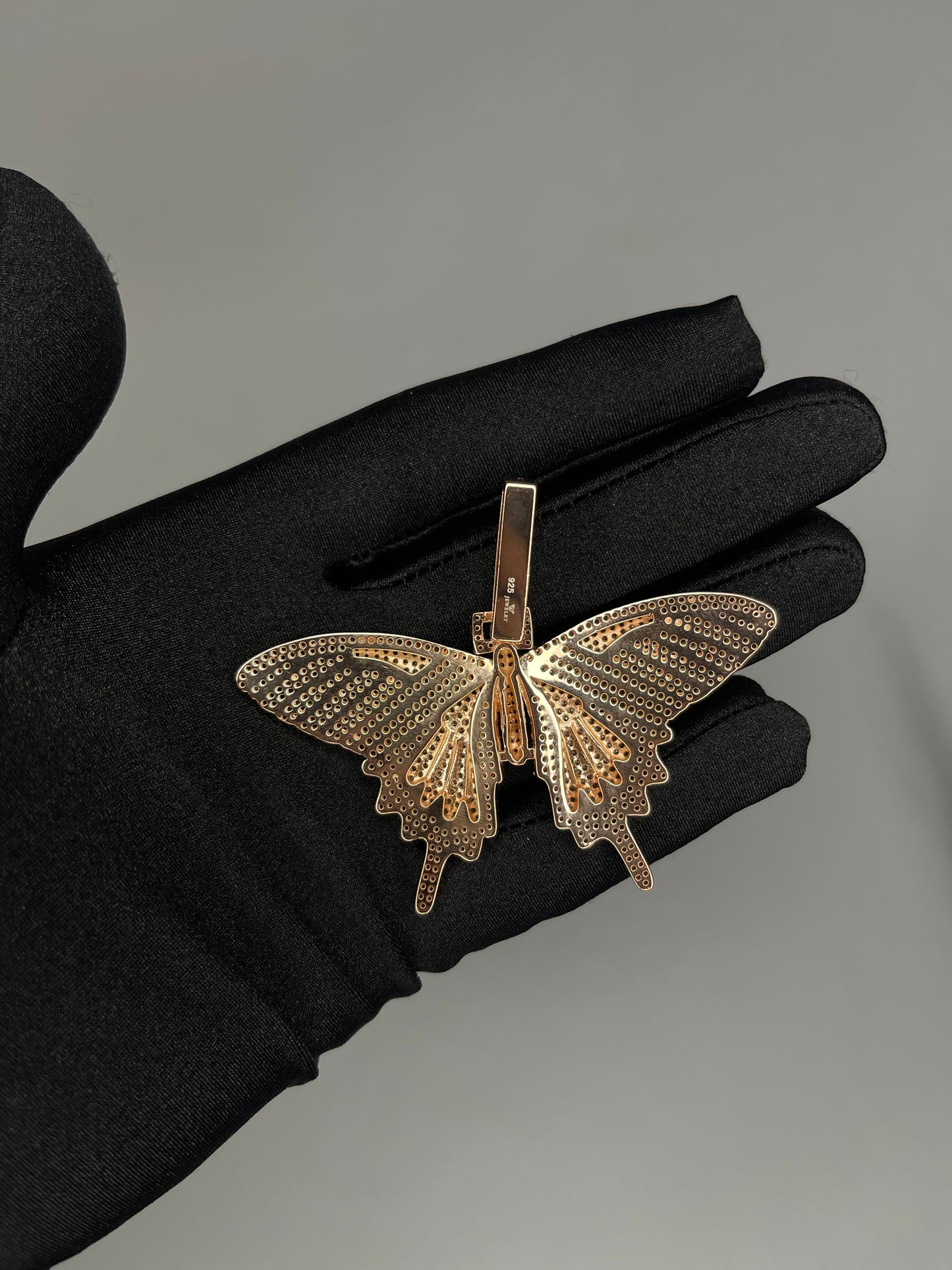 Rose Gold Butterfly Pendant + Chain