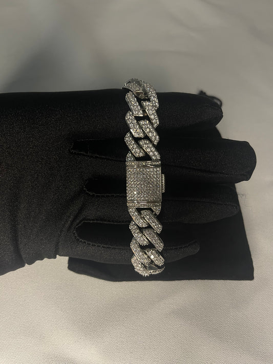 Silver Cuban Bracelet 12mm