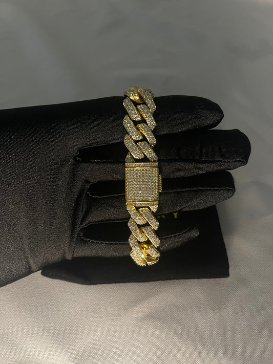 Gold Cuban Bracelet 12mm