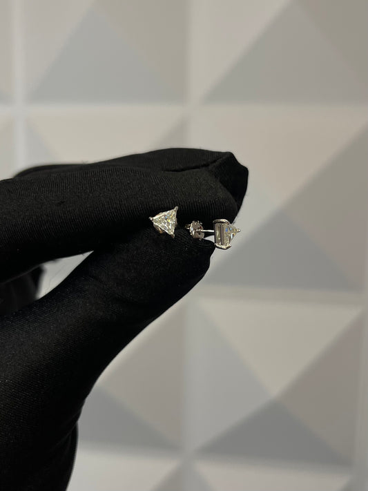 VVS1 Moissanite Silver Triangular Lampshade