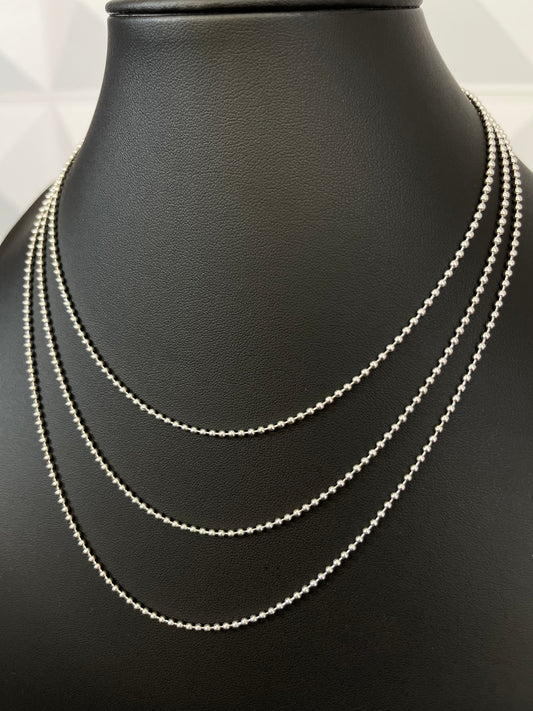 Ball Chain 2mm Plata