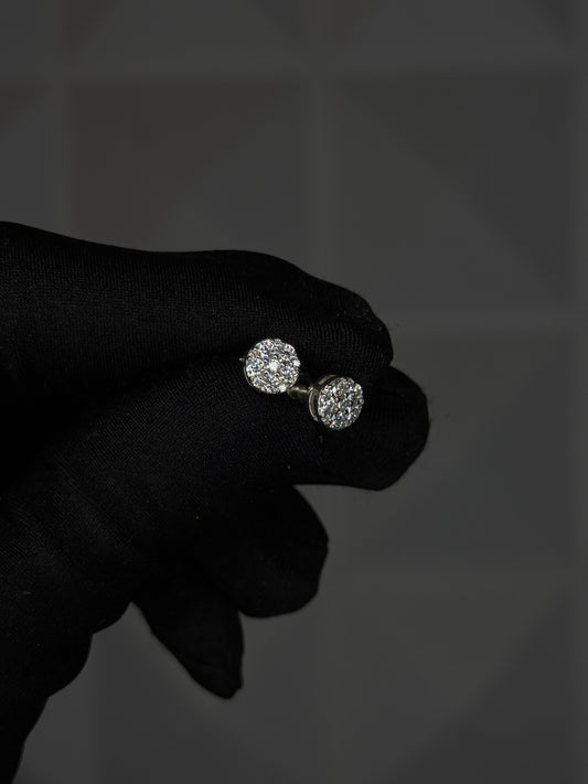 VVS1 Moissanite Silver Round Shade