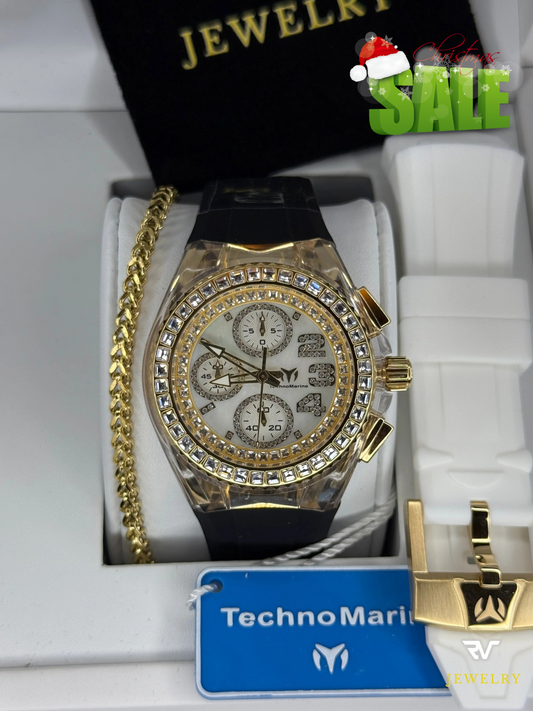 TechnoMarine Cruise Glitz Gold 40mm (Mujer)