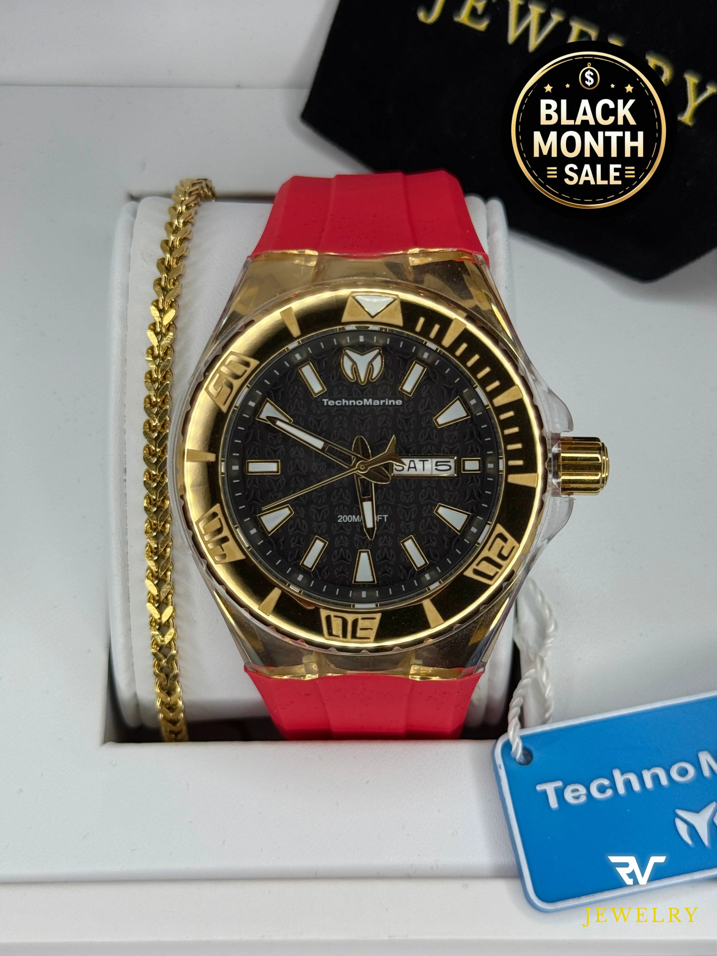TechnoMarine Cruise Monogram Gold 46mm (Hombre)