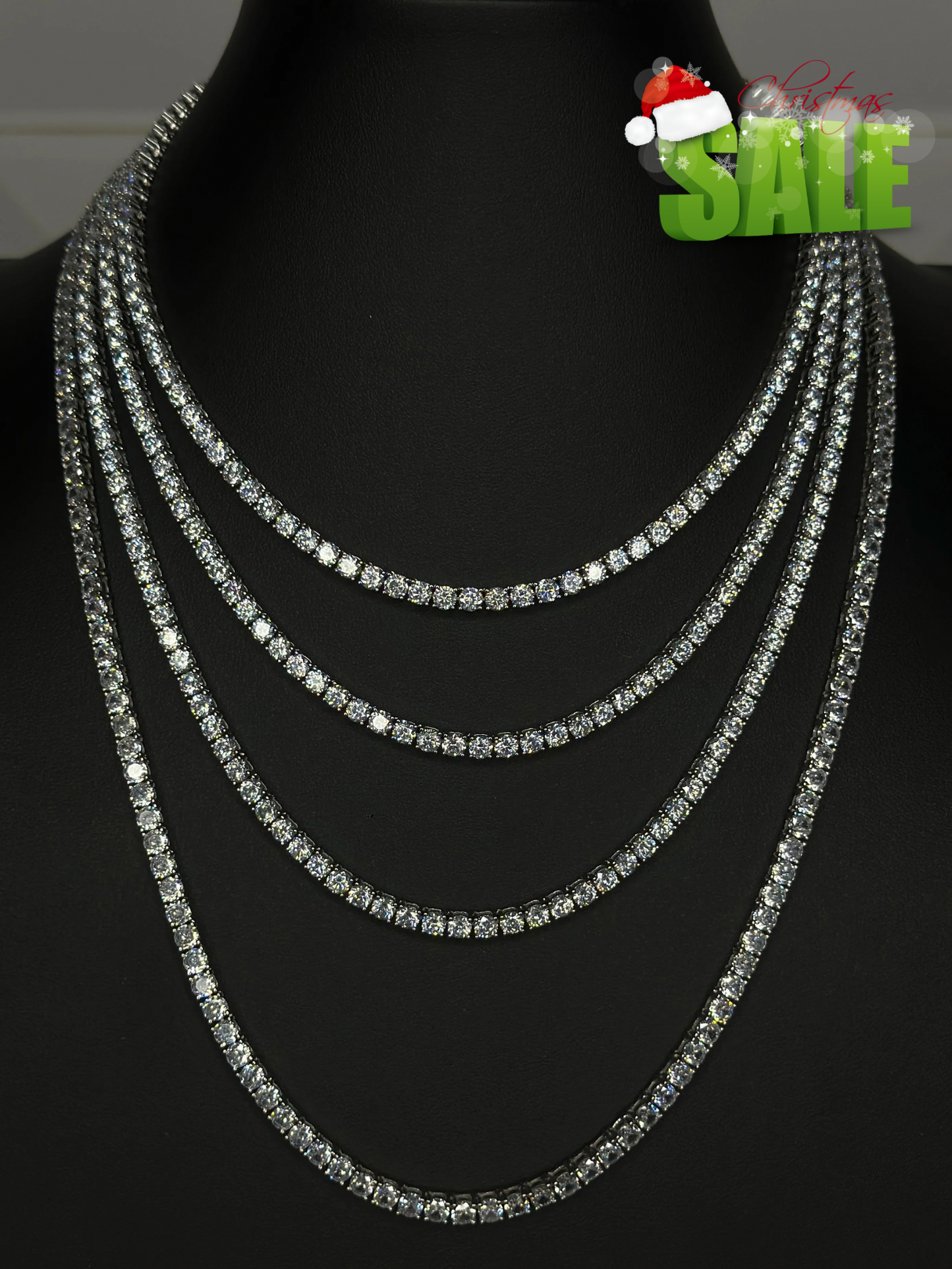 Silver Tennis Chain 4mm