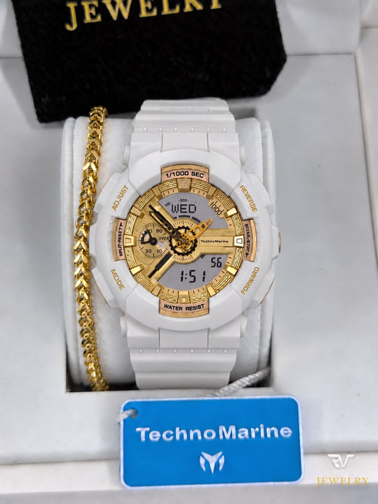 TechnoMarine HydraTech Nautilus White (Unisex)